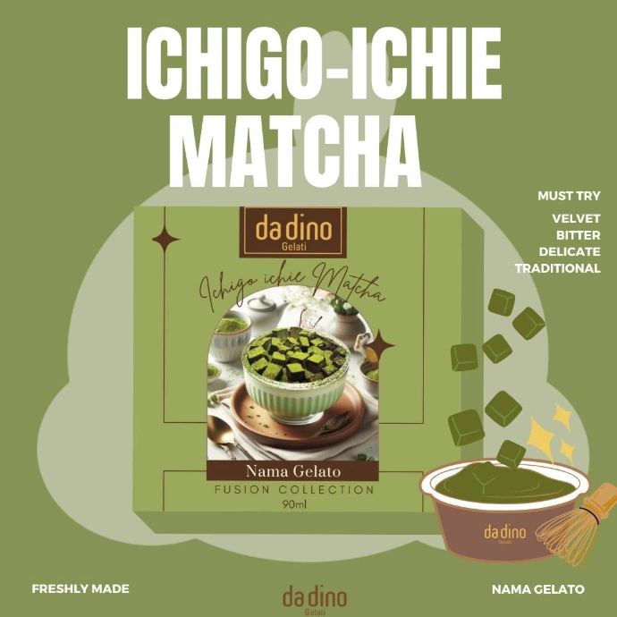 [BRU0006] da dino Ichigo-ichie Matcha Nama Brûlée 生朱古力抺茶雪糕