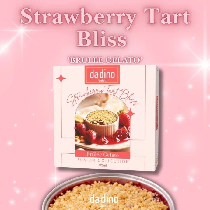 da dino Strawberry Tart Bliss 士多啤梨撻雪糕甜品